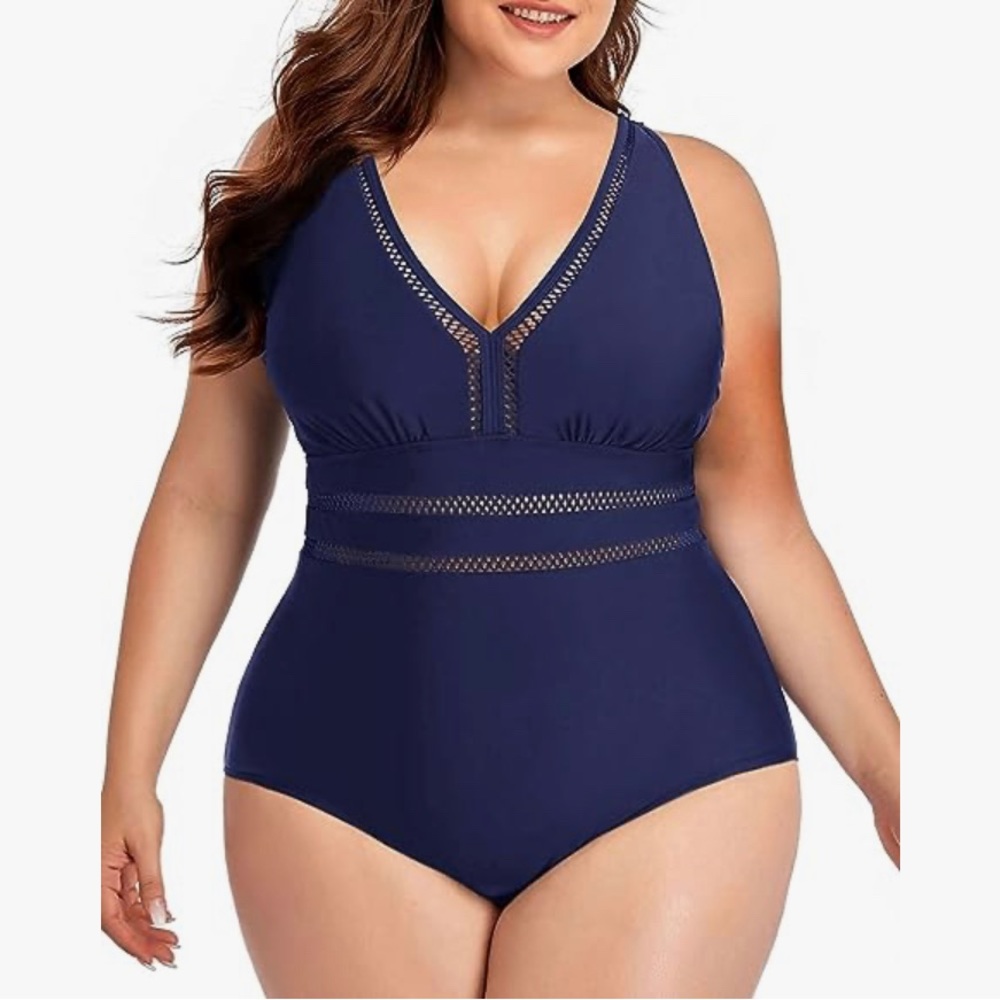 NWT Daci Women Plus Size One Piece Swimsuit sz 22W
